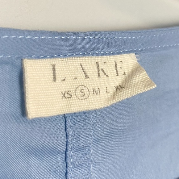 Lake Morning Cotton Mini Dress in Bluebell - Picture 6 of 12